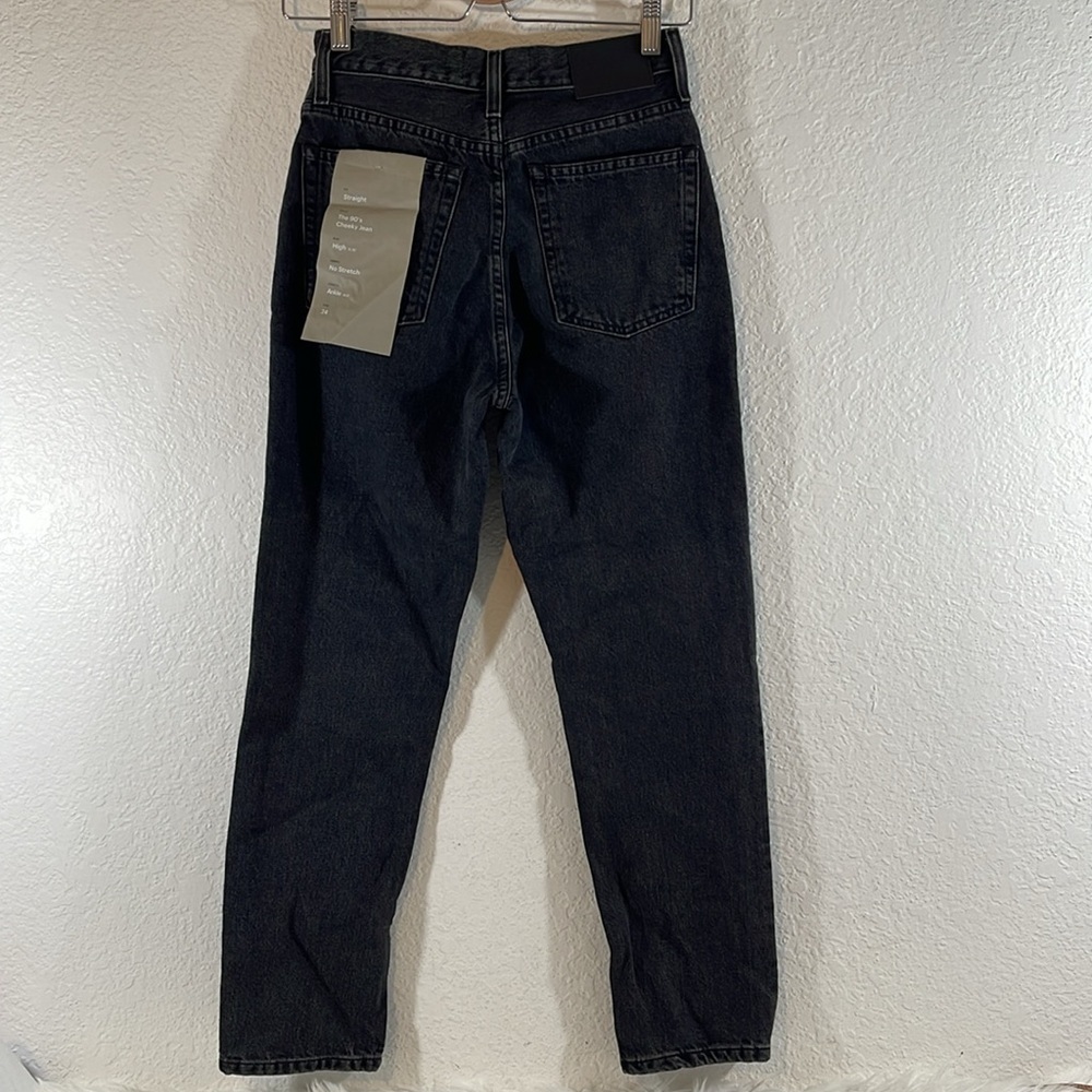 EVERLANE The ’90s Cheeky Denim Jean ORGANIC Cotton Size 24 Ankle NEW - Picture 6 of 16